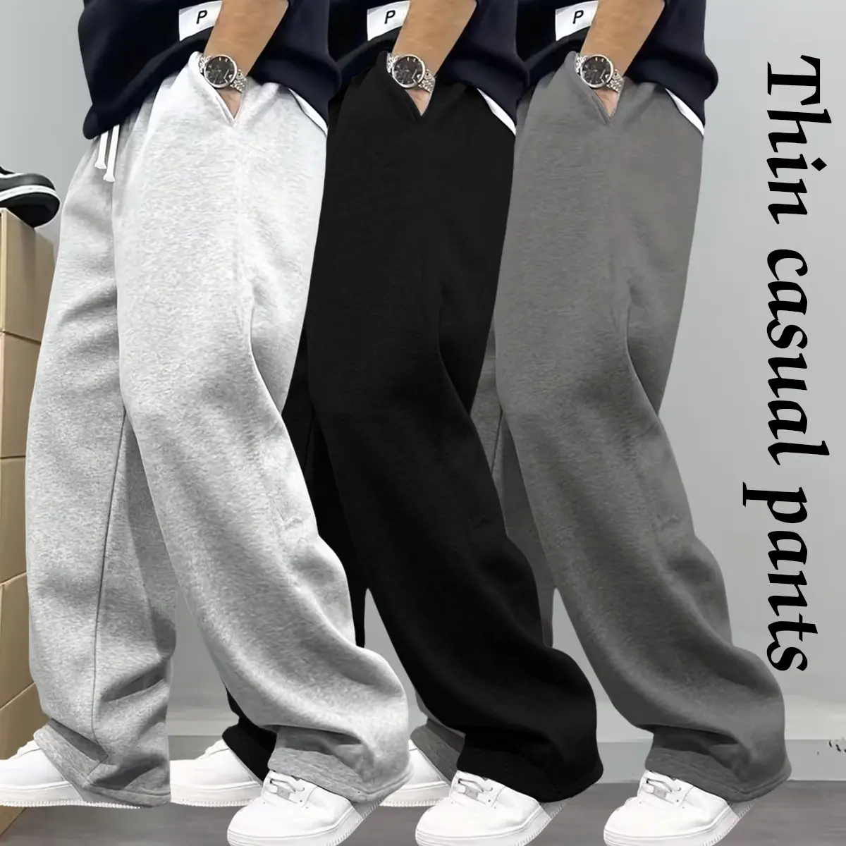 Light Gray + Black + Dark Gray