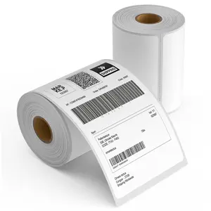 2 Rolls 4" x 6" Direct Thermal Printer Label, 250 Labels/Roll, Total 500 Thermal Shipping Labels, Strong Adhesive, Commercial Grade, Perforated, Compatible with Most Thermal Printers (NOT for DYMO)