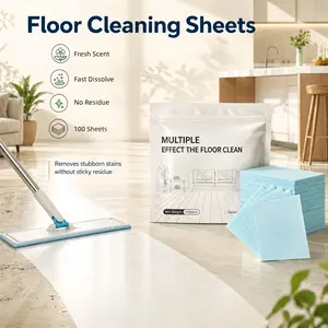 100 Pcs Floor Cleaning Sheets, Multi-Surface Mop Soap for Hardwood & Tile Floors, Deep Clean Biological Enzyme Tablets with Long-lasting Camellia Fragrance, Pet Friendly & No Residue, Floor Cleaner Home Cleaning Supplies #CleanTok