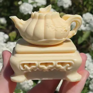 Tagua Nut Teapot and Table Set