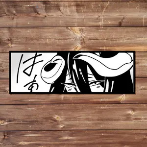 Albedo Vinyl Sticker - Handmade JDM Slapper Sticker for Waterproof Window, Laptop, Kindle, and Water Bottle