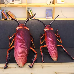 Ellelove Creative  Cockroach Plush Pillow   Funny  Sofa  Decoration Party Favors Throw Pillow Gifts for Boys and Girls (13.8''(35cm))