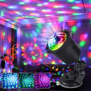 Colorful Magic Ball Atmosphere Sound Control Music Rhythm Light, Home Ktv Bar Disco Party Lamp, Multi-Mode Rotating Projection Decorative Light