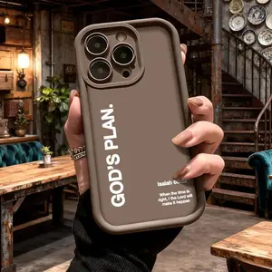 Minimalist God's Plan Bible Verse Phone Case for iPhone 17 16 15 14 Pro Max 13 12 11 XR XS Plus Shockproof Anti Drop Protective Slim TPU Cover Casing