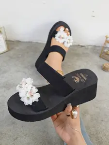 Women's Summer Open Toe Slippers, Anti-Slip Eva Sole, Multifunctional Indoor/outdoor Flat Shoes, Comfortable Beach Sandals, Boho Sandals