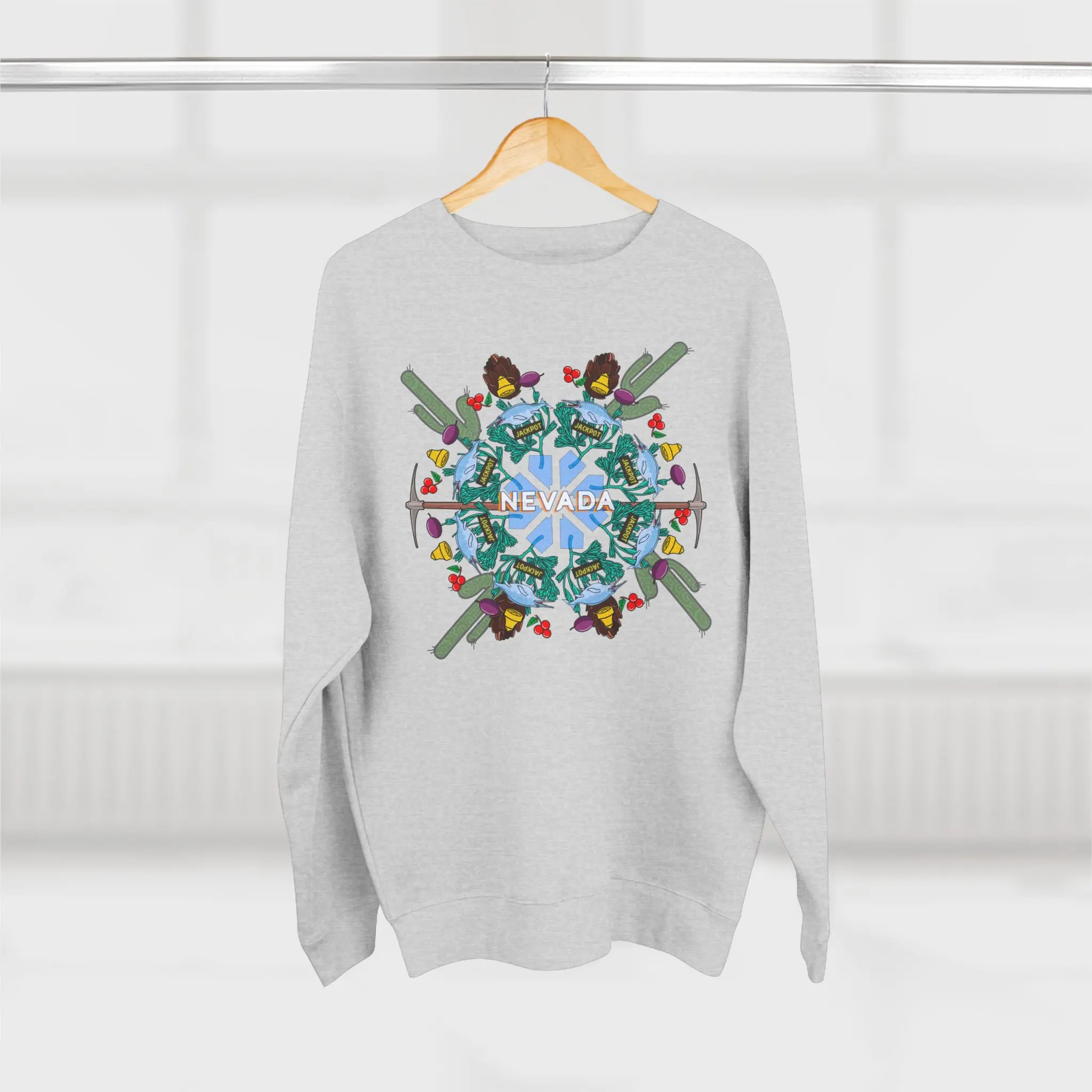 NV All NV Nevada Unisex Crewneck Sweatshirt
