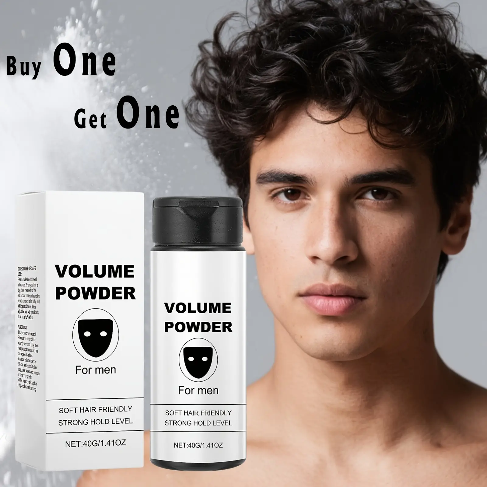 Volumizing Haircare Powder - Gentle Ingredients, No-Rinse, Fluffy Volume, Texturizing, Oil Control, Refreshing, Long-Lasting Setting for Straight, Wavy, Curly Hair, Volume Powder, Texturizing Powder