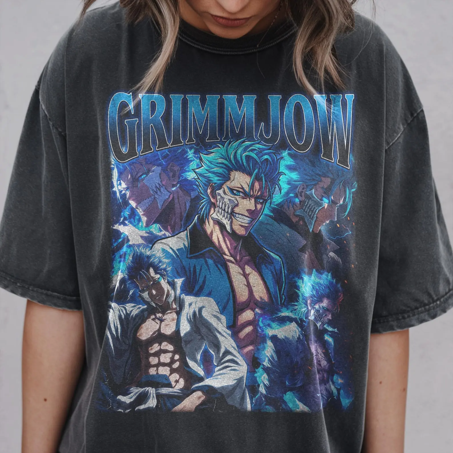 Comfort Colors Grimmjow Resurreccion Shirt, Bleach Anime Graphic Tee