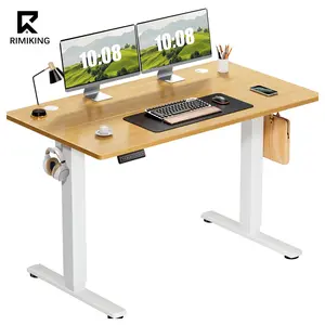 RIMIKING Smart Standing Desk, Memory Control, Adjustable Height, Multi-Function Panel, Eco Desktop, Spacious, Versatile, ELT