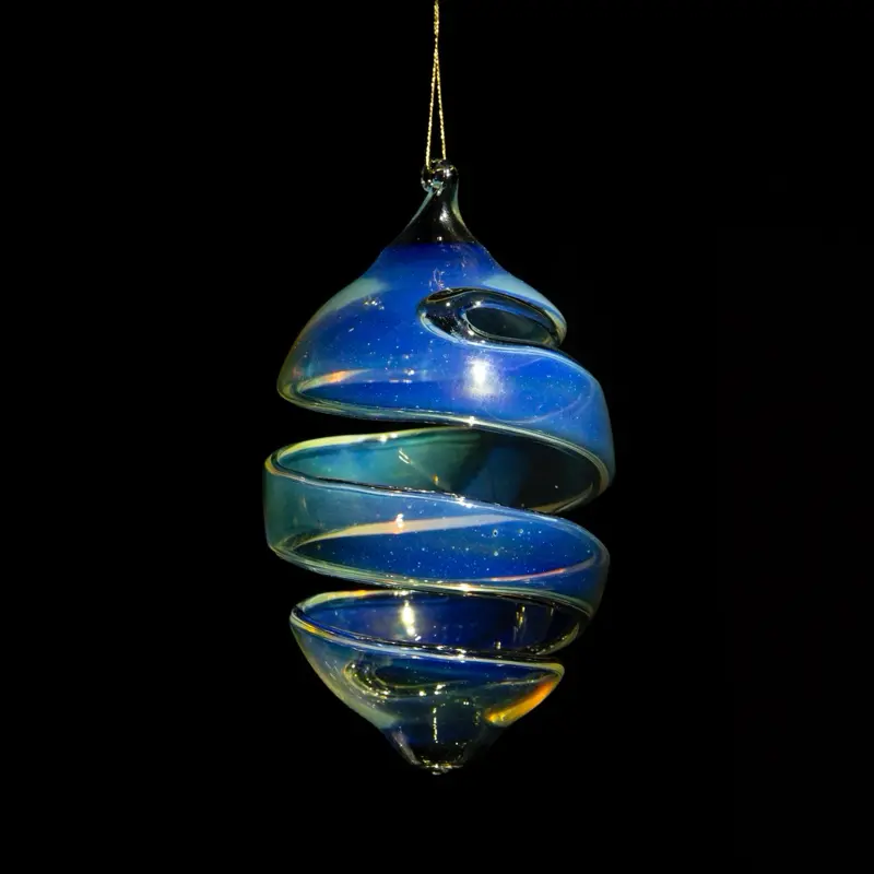 Iridescent Spiral Ornament Decor