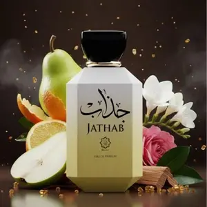 Abyat Jathab Eau De Parfum 100 ml - Modern Allure with Pear Tangerine & Bergamot Top Notes Vibrant Floral Fruity Accord Woody Musky Base Notes Arabian Fragrance Exotic Citrus Spicy