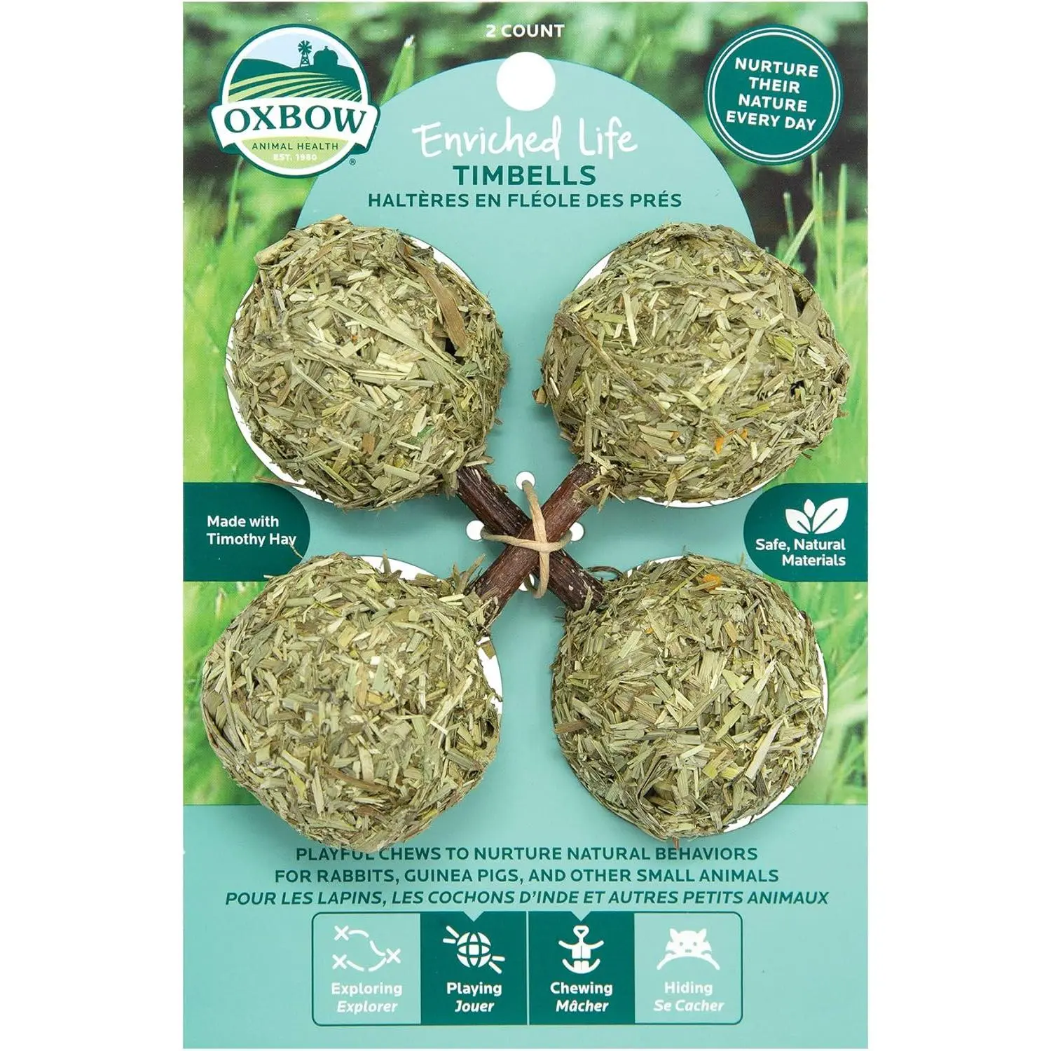 Oxbow Animal Health Enriched Life Timbells Small Animal Toy 1ea/One Size