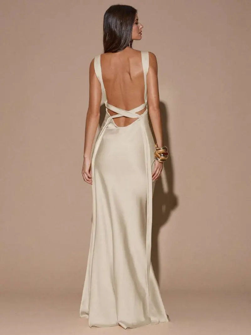 bridesmaid cream dress - TikTok Shop