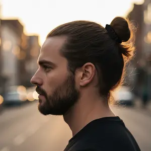 Men's Hair Ties Soft & Strong Super Stretchy Black 8-Pack Made in the USA for Secure Fit and Comfort Soft Material