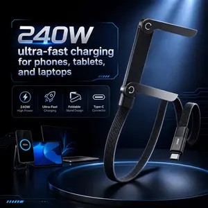 USB-C Cable 90 Degrees, USB A to USB-C Right Angle Nylon Braided Durable Fast Charging Cable for iPhone