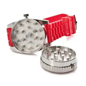 Hidden Watch Herb Grinder - 2 in 1 Stylish & Functional Spice Crusher, Portable & Discreet for On-the-Go