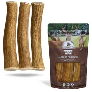 Medium | Whole Deer Antler Dog Chews - Single Antler or Multipack