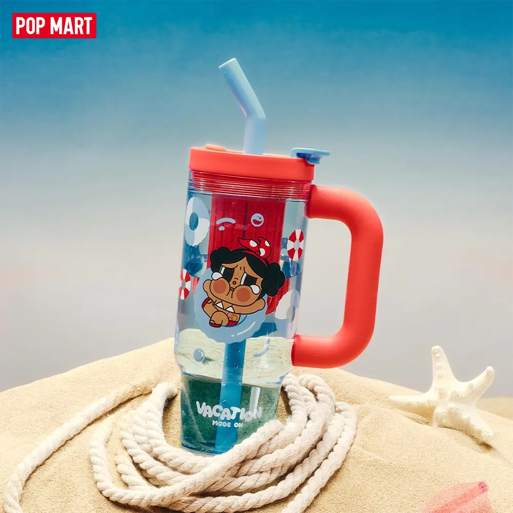 POP MART CRYBABY Vacation Mode On Series-Straw Cup,Surprise Gift