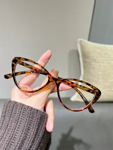 1pc Women's Cat-Eye Fashion Optical Glasses – Blue Light Blocking Eyewear