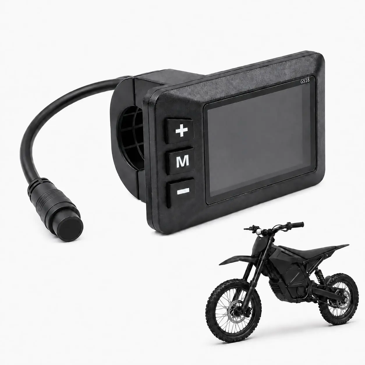Generic G518 6 Pin Display Accessories, E-Bike Upgrade Mods, Dirt Bike Parts, Compatible with Yozma in 10 Electric Dirt Bike