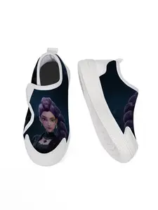 Exclusive Recommendation Unique Print Fashion Vibrant Anime Style Kpop Cartoon Print Velcro Shoes, Easy On/off, Party Essential