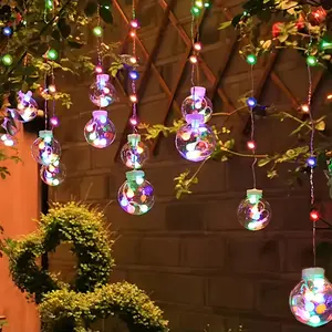 118 LED Wishing Ball String Lights with Remote Control, 8 Lighting Modes, 12 Wishing Balls, Wall Mounted, Suitable for Decoration, Parties, Holiday Events,Mother's Day Gifts， etc Usb Plug And Play