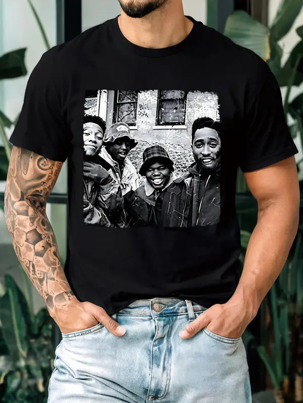 Men's JUICE 90 Graphic T-Shirt - 100% Cotton, Cute Digital Print, Short Sleeve, Classic Fit, Athletic, Foldable, All Seasons Casual Crew Neck Shirt (Check Size Chart)
