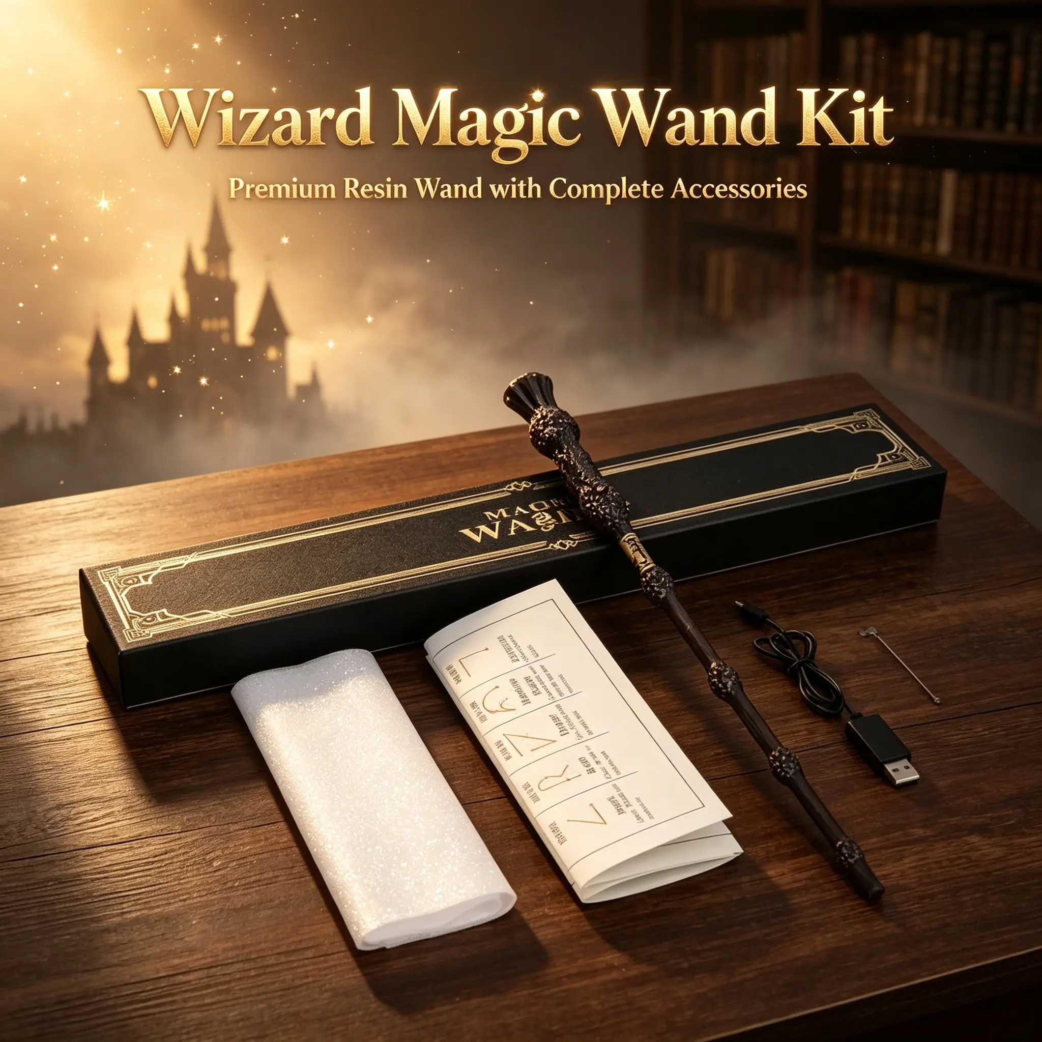 Viral Wizard Magic Wand with Storage Box, High Playability Role Play Costume Prop, Magic Themed & Halloween Party Accessory, Fun Novelty Collectible Gift for Kids Adults | Toys & Hobbies