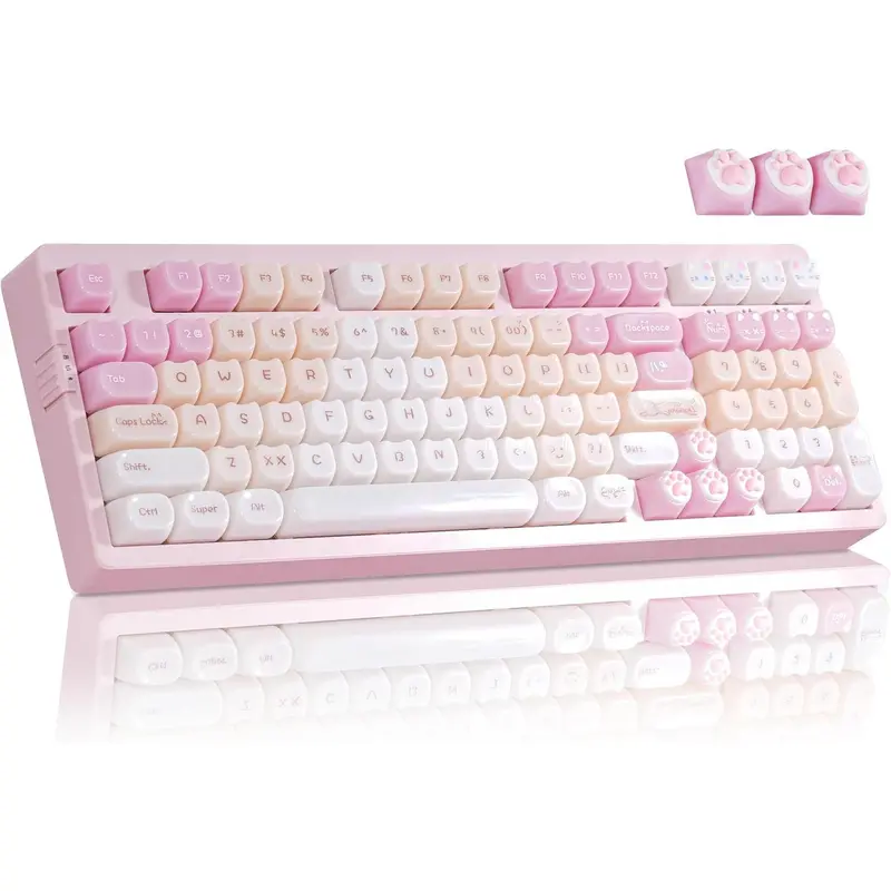 ZORNHER ZH870 80% Wireless Mechanical Gaming Keyboard, Black
