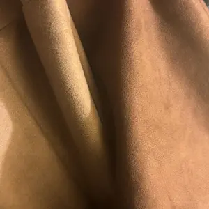 Women's Solid Long Sleeve Open Front Suede Coat, Elegant Long Sleeve Pocket Design Long Coat for Fall & Winter, Women's Islamic Clothing for Daily Wear, Modest Muslim Outfits