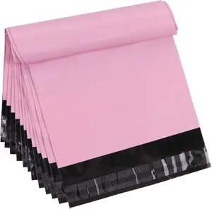 10 x 13.6 inch Pink Poly Mailer Envelopes Shipping Bags with Self Adhesive Strip, Waterproof and Tear-Proof Postal Bags, Pack of 30
