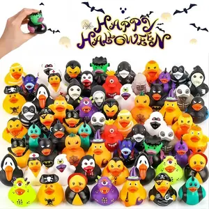 20pcs Halloween Duck Bath Toys, Random Style, Stress Relief Rubber Ducks, Perfect Gift for Kids & Friends