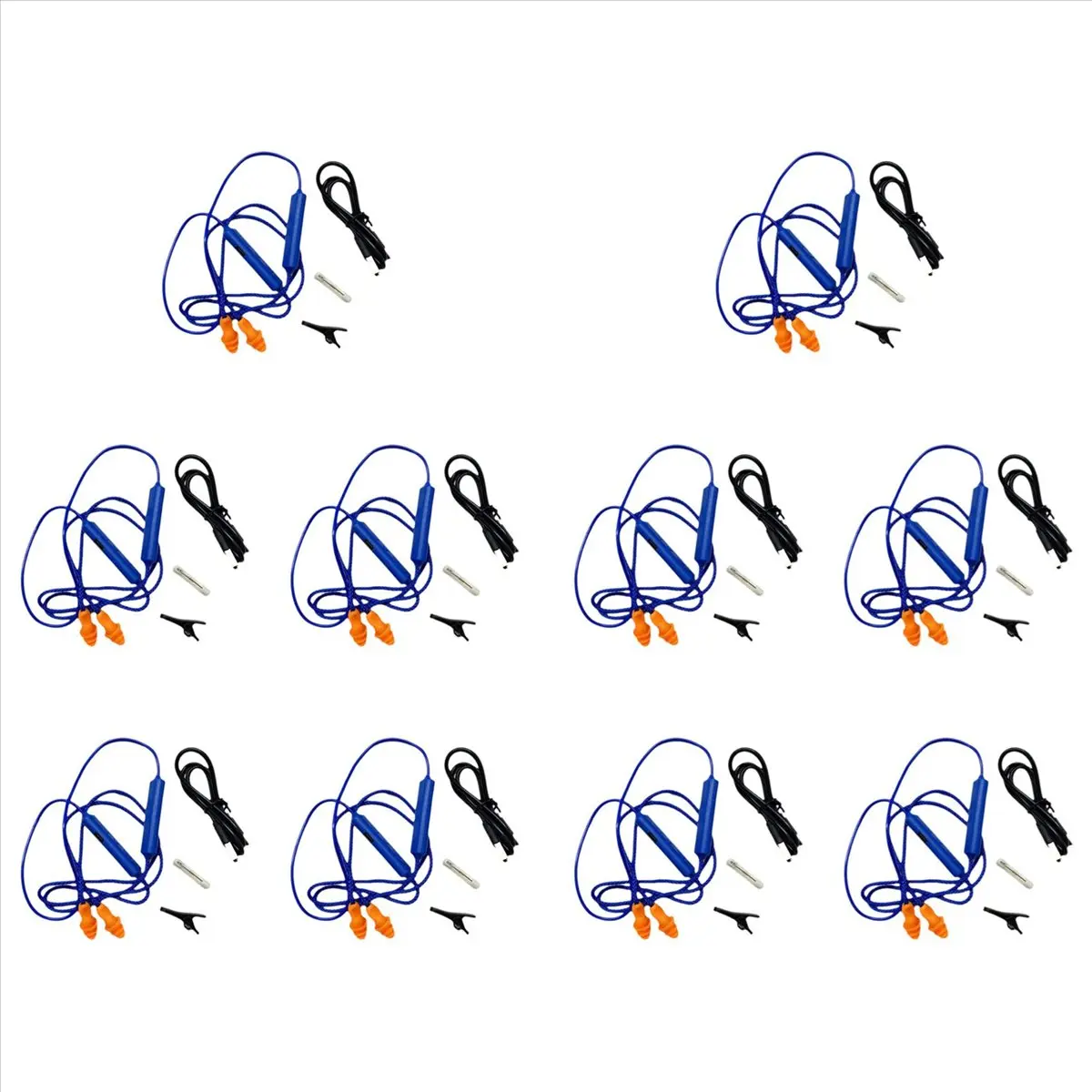10X Bluetooth Ear Plugs Kit - Noise Suppression, Hearing Protection for Construction Sites, Workplaces