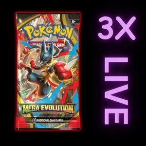Mega Evolution Booster Packs 3x (LIVE)