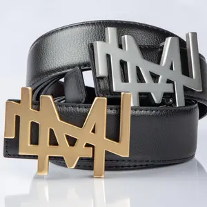 LMN Belt - Genuine Leather Reversible Belt with Zinc Alloy Buckle