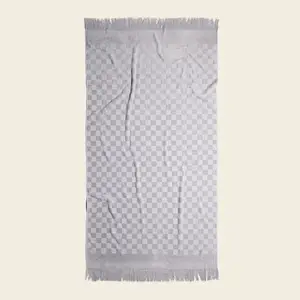 Organic Checkered Bath Sheet