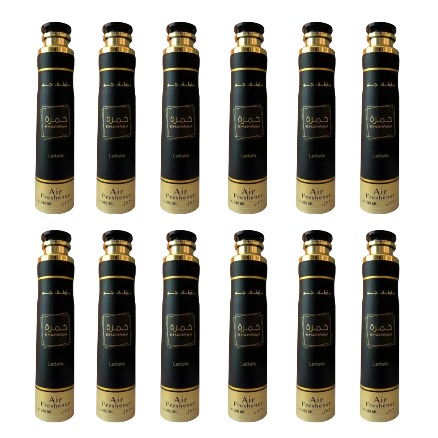(12 Pack) Khamrah Air Freshener Spray by Lattafa, 300ml