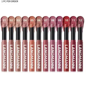 Long Lasting Matte Lipstick, 1 Count Rotating Moisturizing Hydrating Matte Lipstick, Flawless Easy Coloring Lip Sticks, Suitable for All Occasions Lip Makeup, Cosmetic, Hydrate, Moisture, Lipgloss, Luxurious Long Lasting