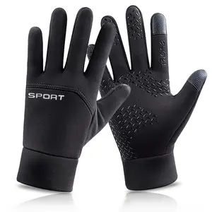 1 Pair Winter Warm Gloves – Suede Touch Screen Compatible, Windproof & Non-Slip, Cold Weather Gloves for Outdoor Running, Cycling, Skiing, Fishing, and Driving – Men & Women