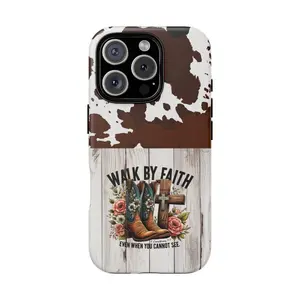 Western Christian Phone Case Cow Print Phone Case iPhone