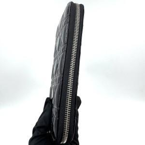 Pre-owned Dior As Shown Crossbody Bags HZ 09790 Christian Black Patent Leather Cannage Lady Wallet 26.01.15