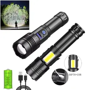Father's Day Gift P90 Mini Rechargeable High Lumens LED Convenient Flashlights, High Lumen Super Bright, Waterproof, Best Equipment for Climbers&Security Personnel multifunctional
