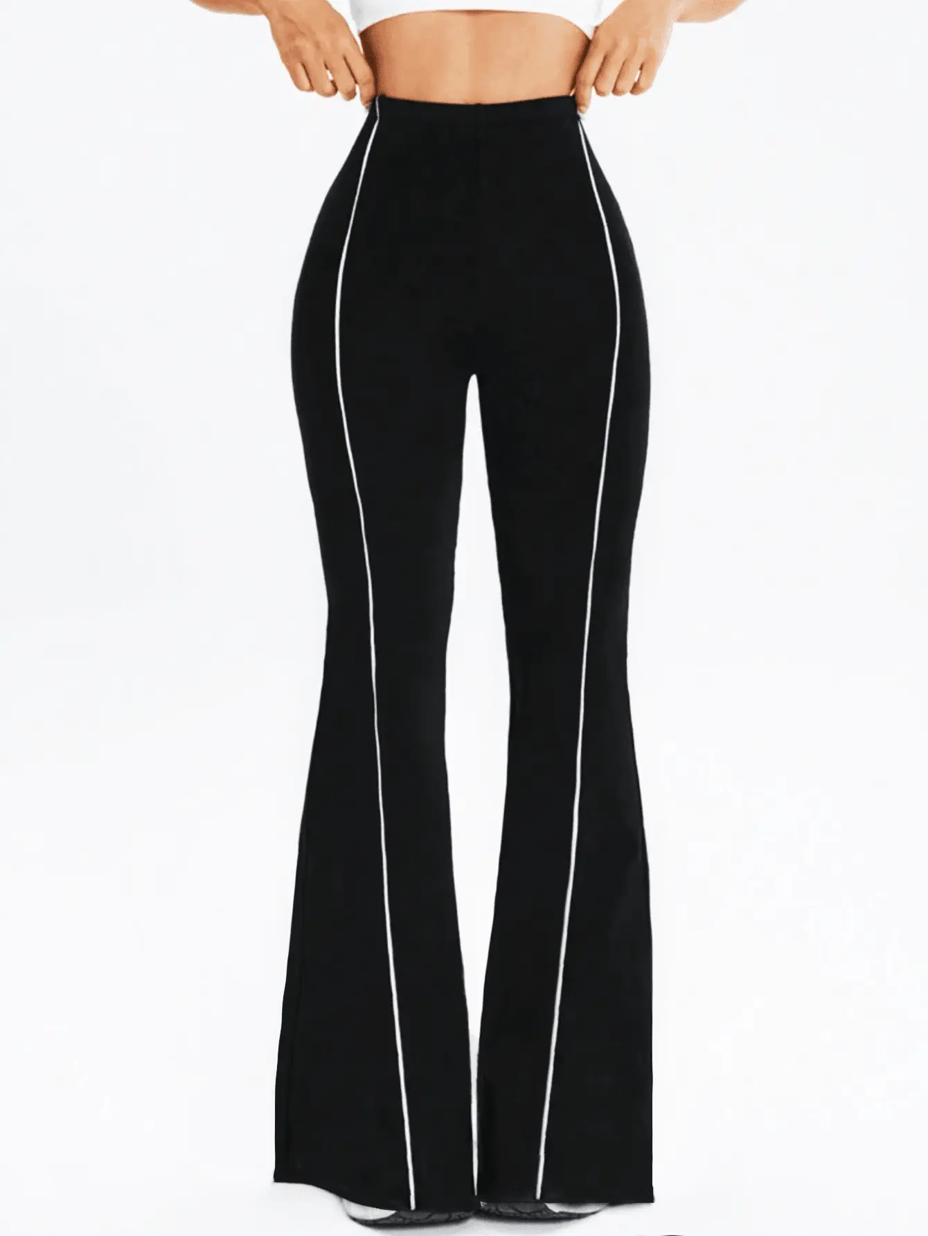 Spring And Autumn Sports Wide Leg Flared Pants For Women, Casual Yoga Fitness Versatile Trousers, High Waist Slim Breathable Comfortable Commuter Sports Pants