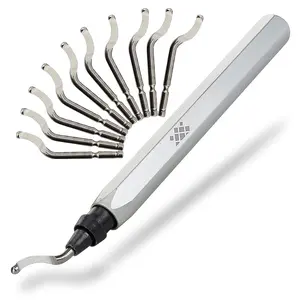 - Deburring Tool -Polished & Anodized Handle with 11 High-Speed Steel M2 , Deburring Tool  Printing, Reamer Tool  Metal, PVC, Copper Pipe, Plastic,  &  Printed Edges