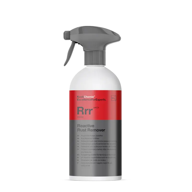 Koch Chemie Reactive Rust Remover Car Cleaning Agent - Acid-Free, Color-Changing Purple Indicator, Rapid Metal Particle Dissolution, Brake Dust Removal, Safe for Metal Surfaces, Paint, Rims, Exterior Glass (When Used as Directed)