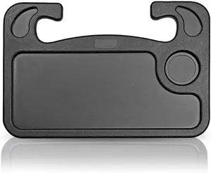 Car Steering Wheel Tray Desk Double Sided Laptop Beverage Food Workbench Holder