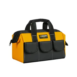 WINHUNT Tool Bag, Yellow, 31 cm/12 Inches, Made of 1680D Polyester, Ideal for DIY and Craftsmen Tool Bag Organizer Tool Pouch