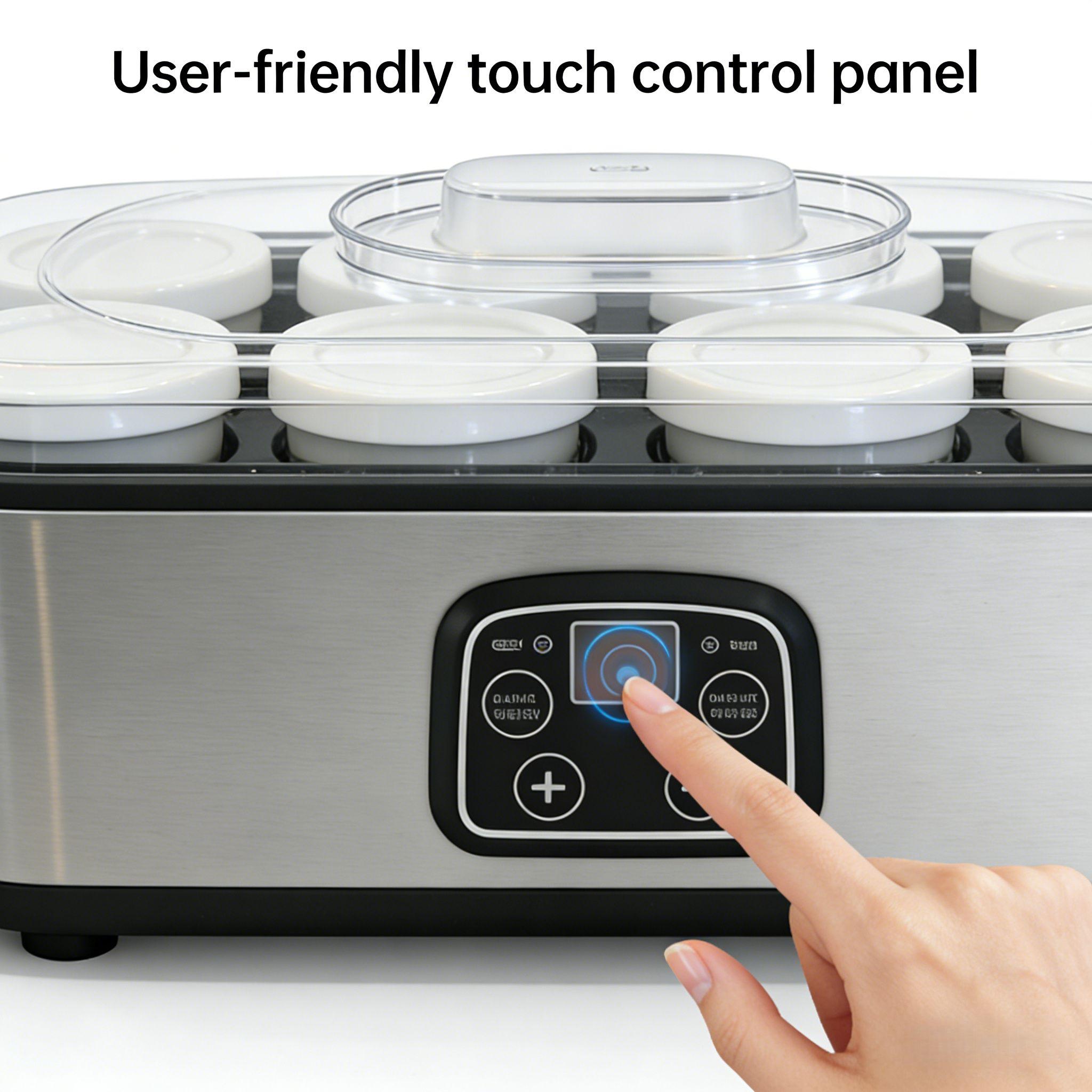 8-Cup Digital Yogurt Maker with 5 FREE Kitchen Accessories - Make Fresh Yogurt At Home!