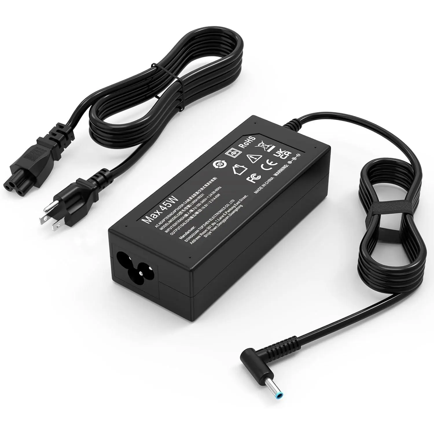 Laptop Charger Replacement for HP Laptop Computer 45W Smart Blue Tip Power Adapter