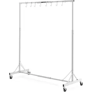 VEVOR Painting Rack, 1500 - 2000 mm Adjustable Height, 66 lbs Capacity Automotive Paint Rack Stand, 8 Hooks Painting Drying Rack with 4 Swiveling Wheels, Auto Body Stand for Auto Repair Shops GarageVEVOR Super Brand Day